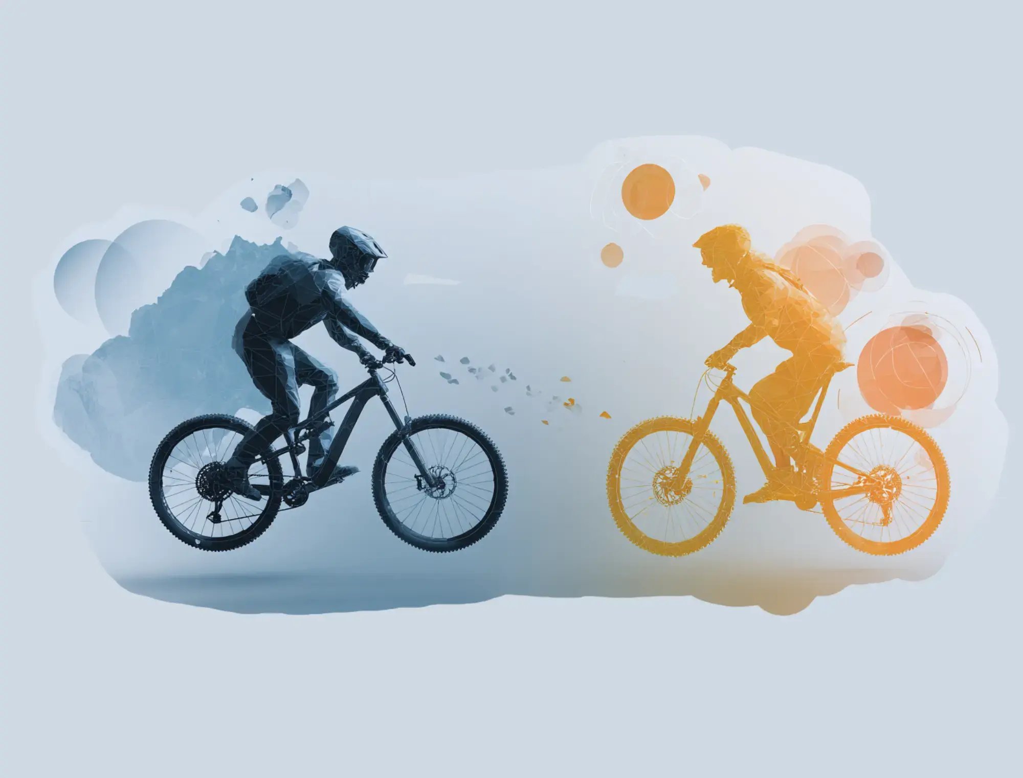 Gravel-E-Bike vs. Mountainbiking - der Vergleich