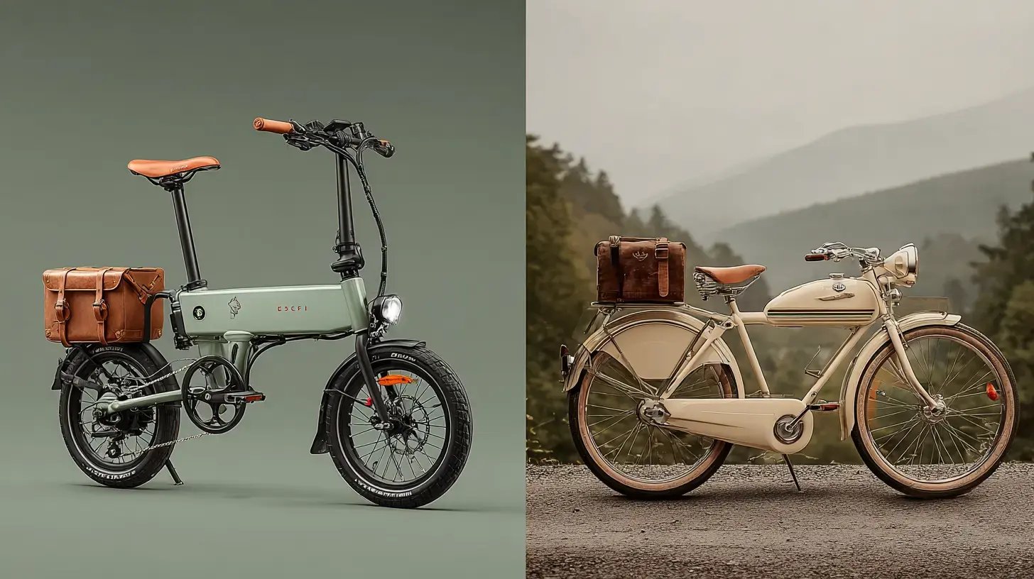 Klappräder E-Bike vs. Herkömmliches Fahrrad - Gegenüberstellung Elektrobike und normales Fahrrad