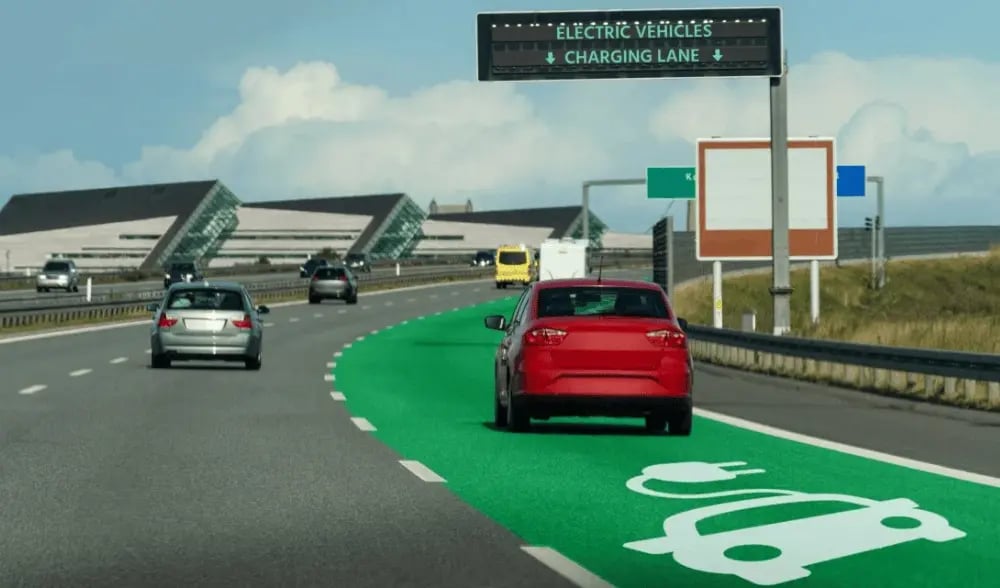 Induktives Laden während der Fahrt