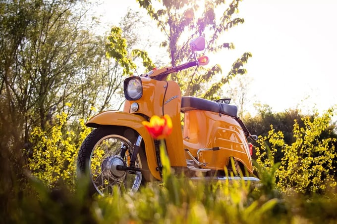 Original Simson Schwalbe in gelb